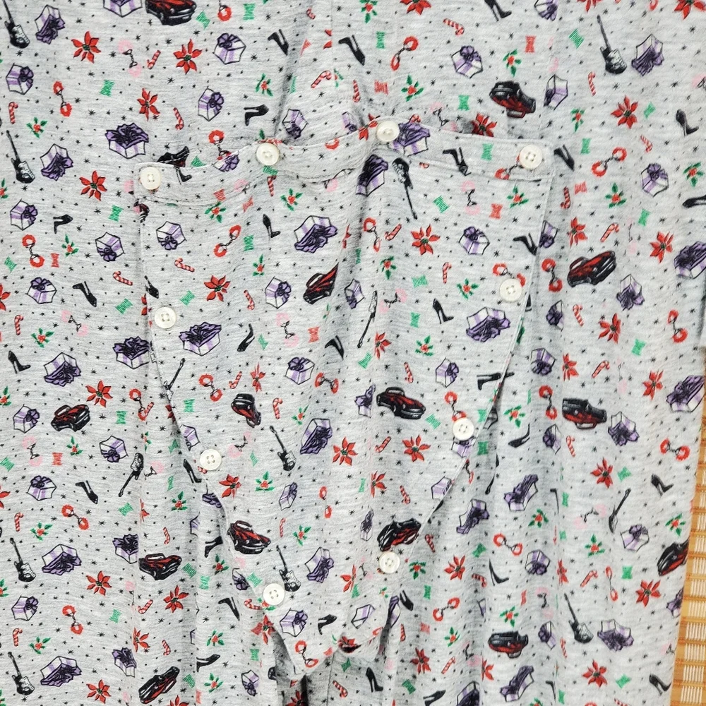 ♧ Savage X Fenty Tis The Season Button Up Open Back Onesie Size 2X